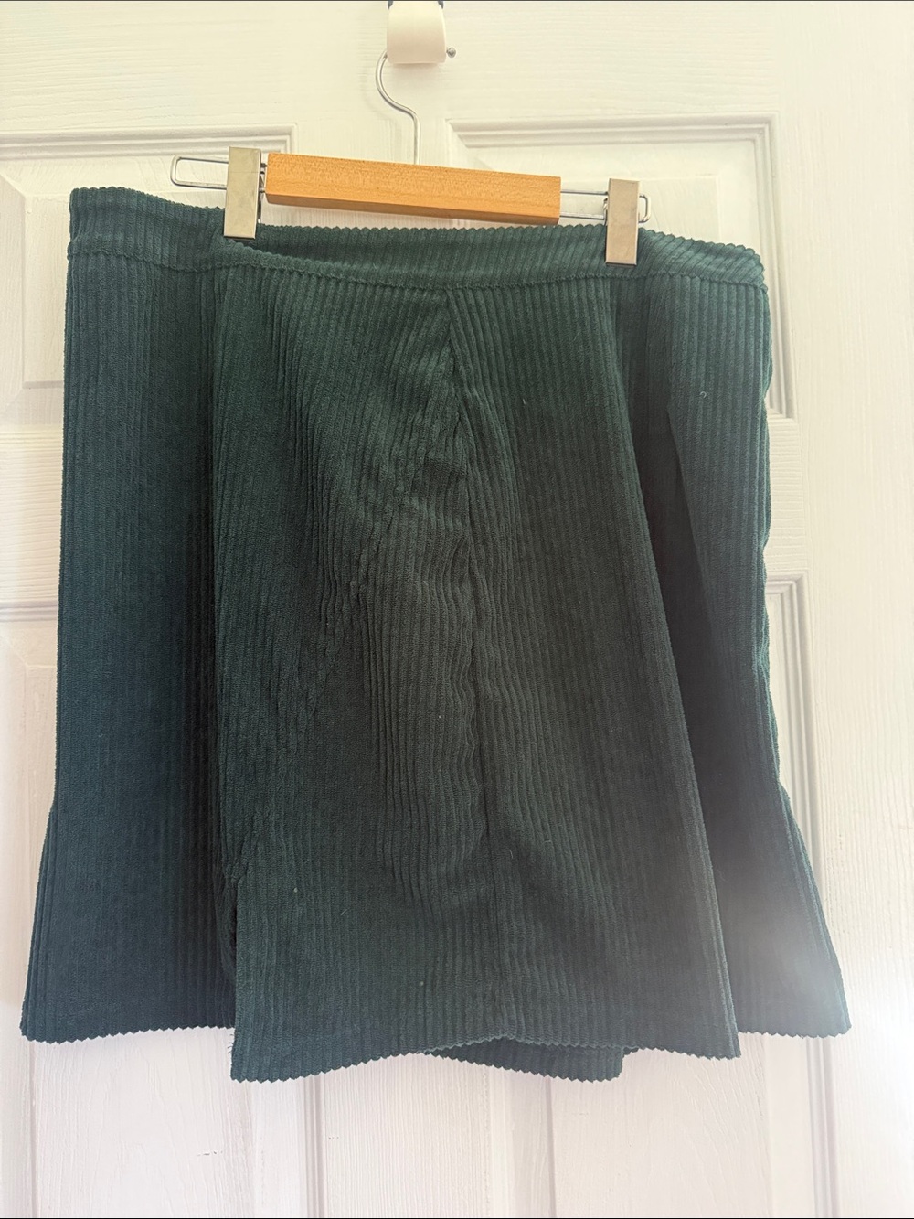 SHEIN Dark Green Corduroy Mini Skirt